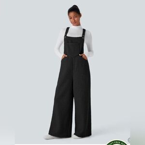 Halara Teddy Bear Wide-Leg Overalls - Small Petite